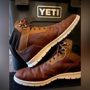 Timberland Graydon Memory Foam Water Resistant Sneaker Boot Men’s 7.5 | Cognac